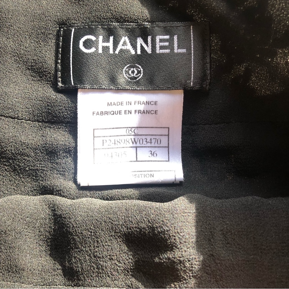 COPY - Chanel 05C black mesh lace jacket skirt suit 36 - Picture 13 of 16